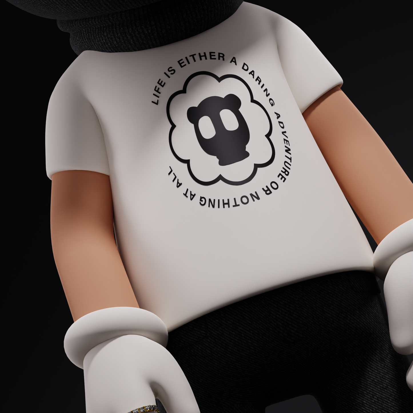 BeastBasics "Daring Adventures" White T-Shirt (Digital Download)