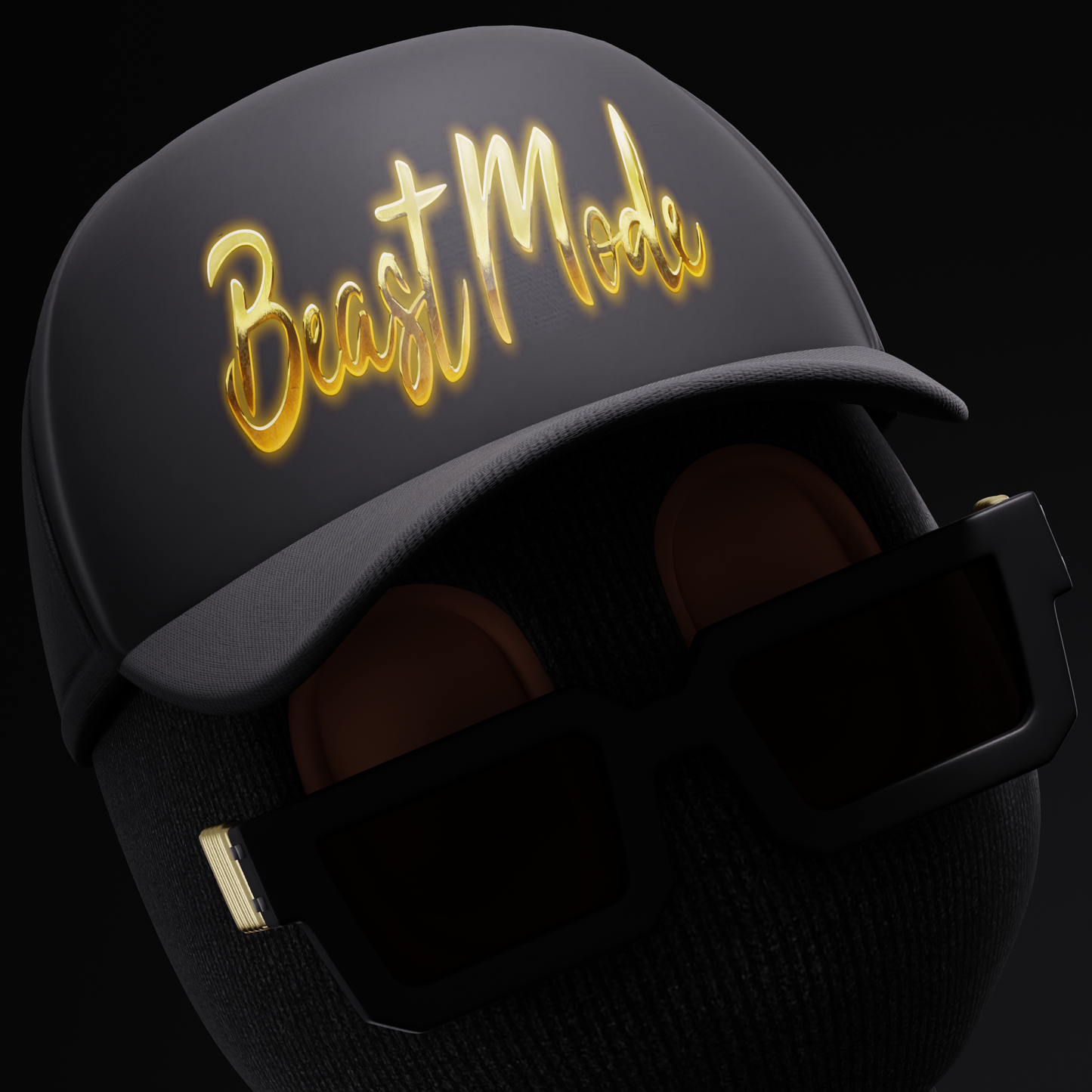 BeastMode 5 Panel Snapback Black/Gold