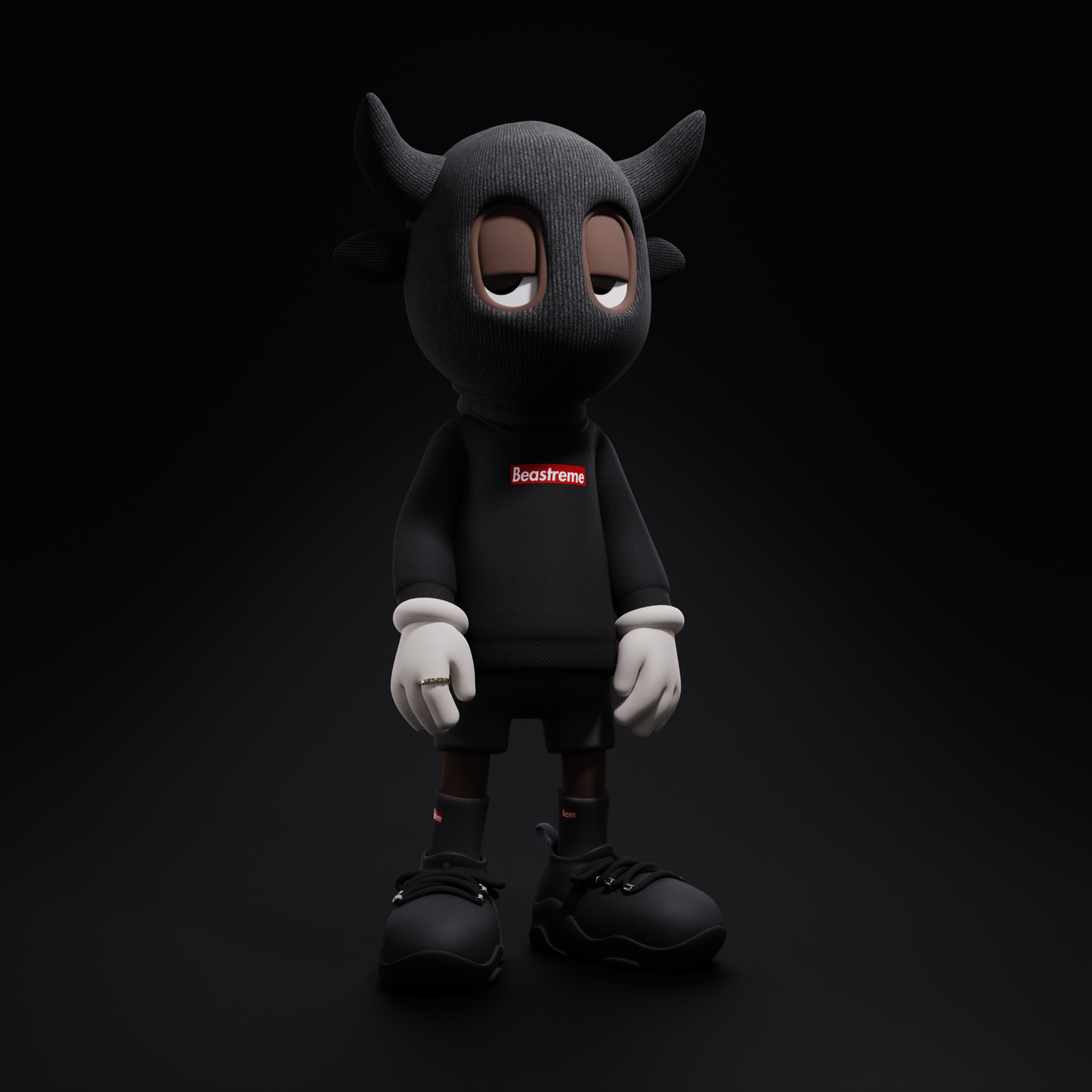 Beastreme "Box Logo" Crewneck (BLACK) (Digital Download)