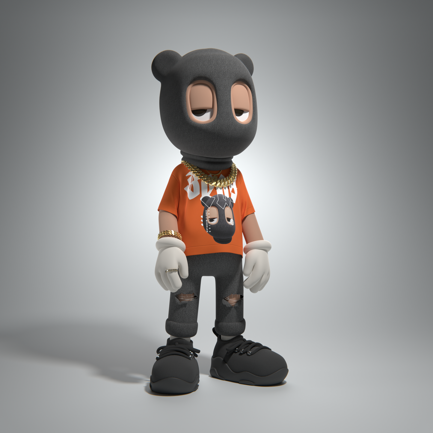 "Face It" Oversized Crew Neck T-Shirt