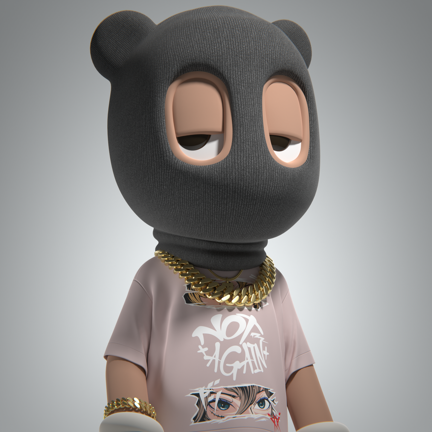 "Otaku" Oversized Crew Neck T-Shirt