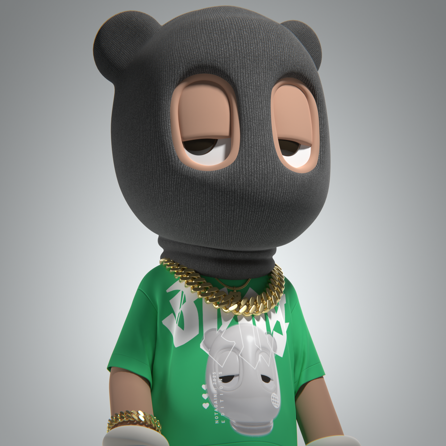 "Face It" Oversized Crew Neck T-Shirt