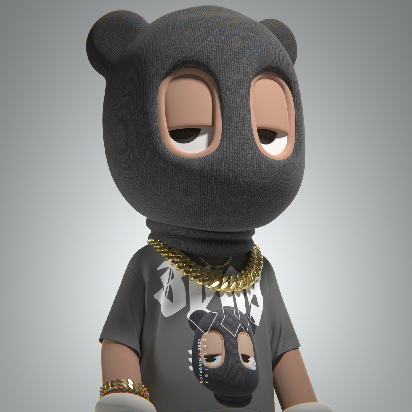 "Face It" Oversized Crew Neck T-Shirt