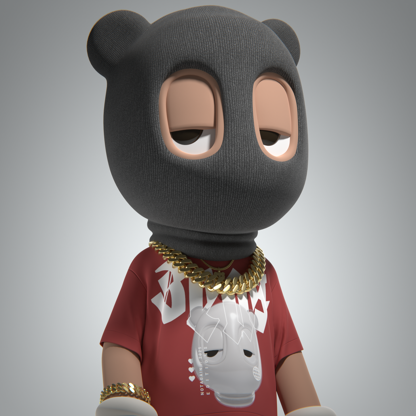 "Face It" Oversized Crew Neck T-Shirt