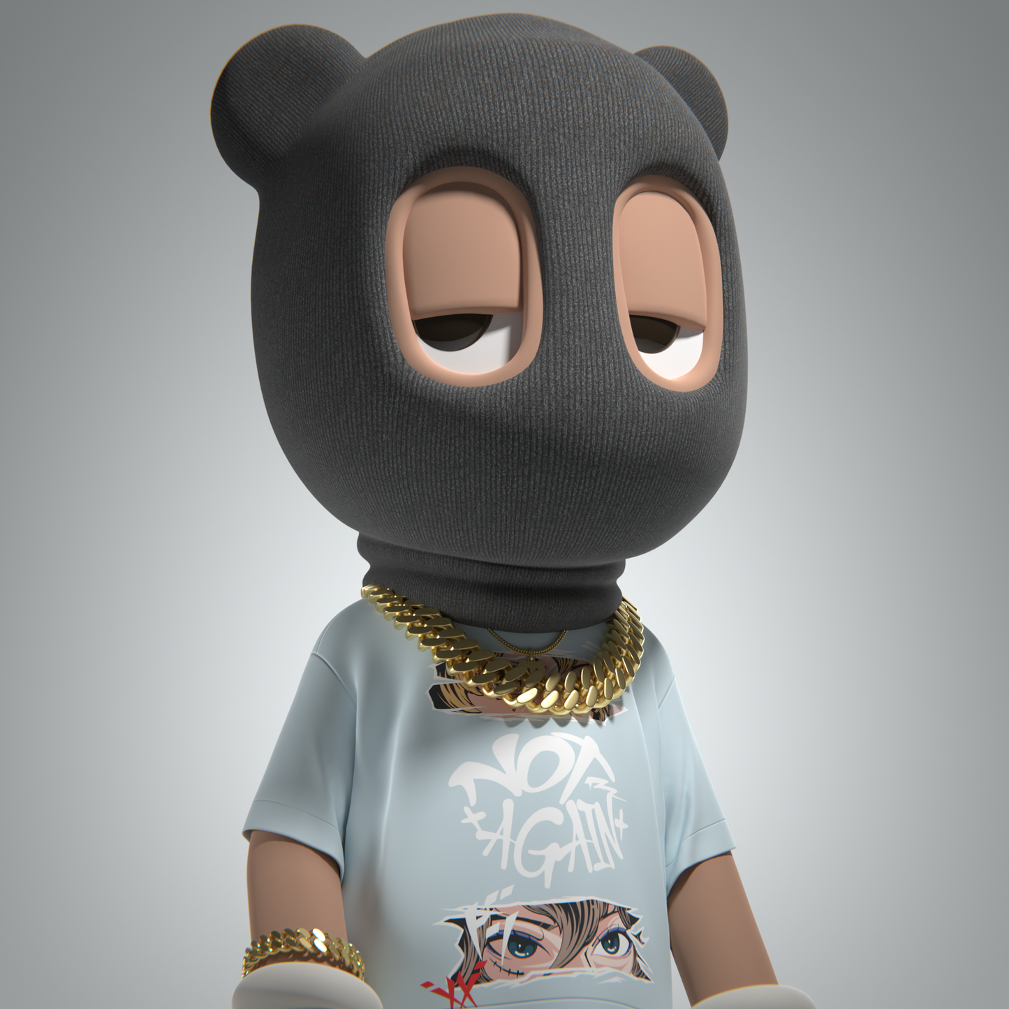 "Otaku" Oversized Crew Neck T-Shirt