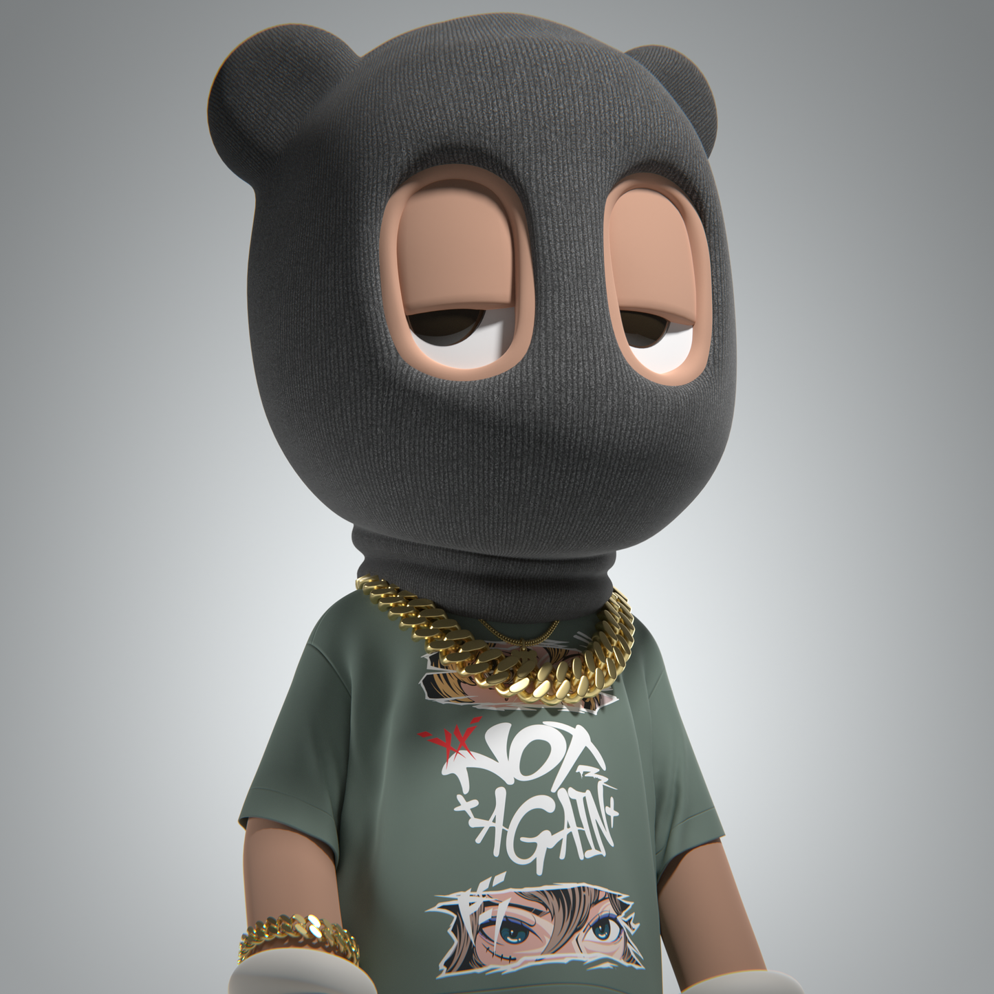 "Otaku" Oversized Crew Neck T-Shirt