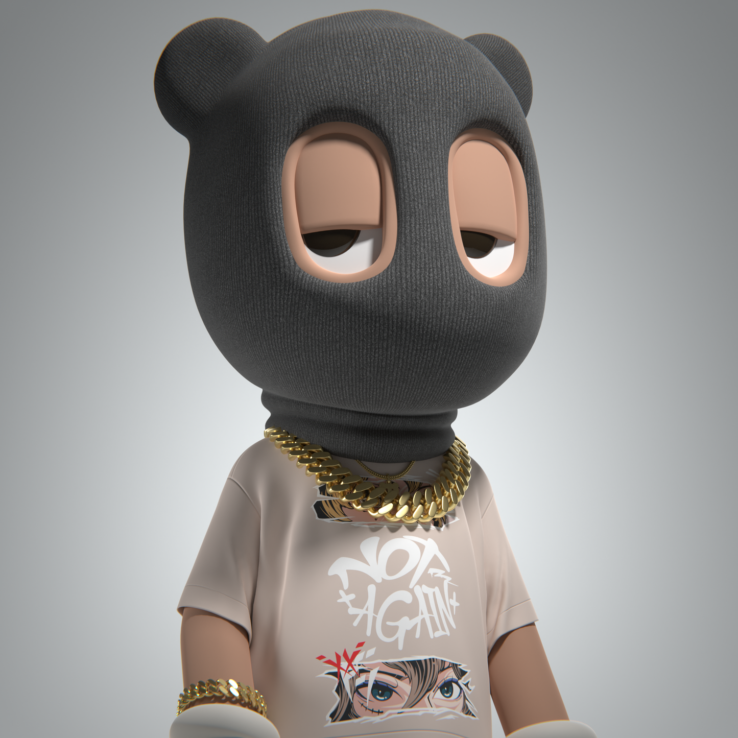 "Otaku" Oversized Crew Neck T-Shirt