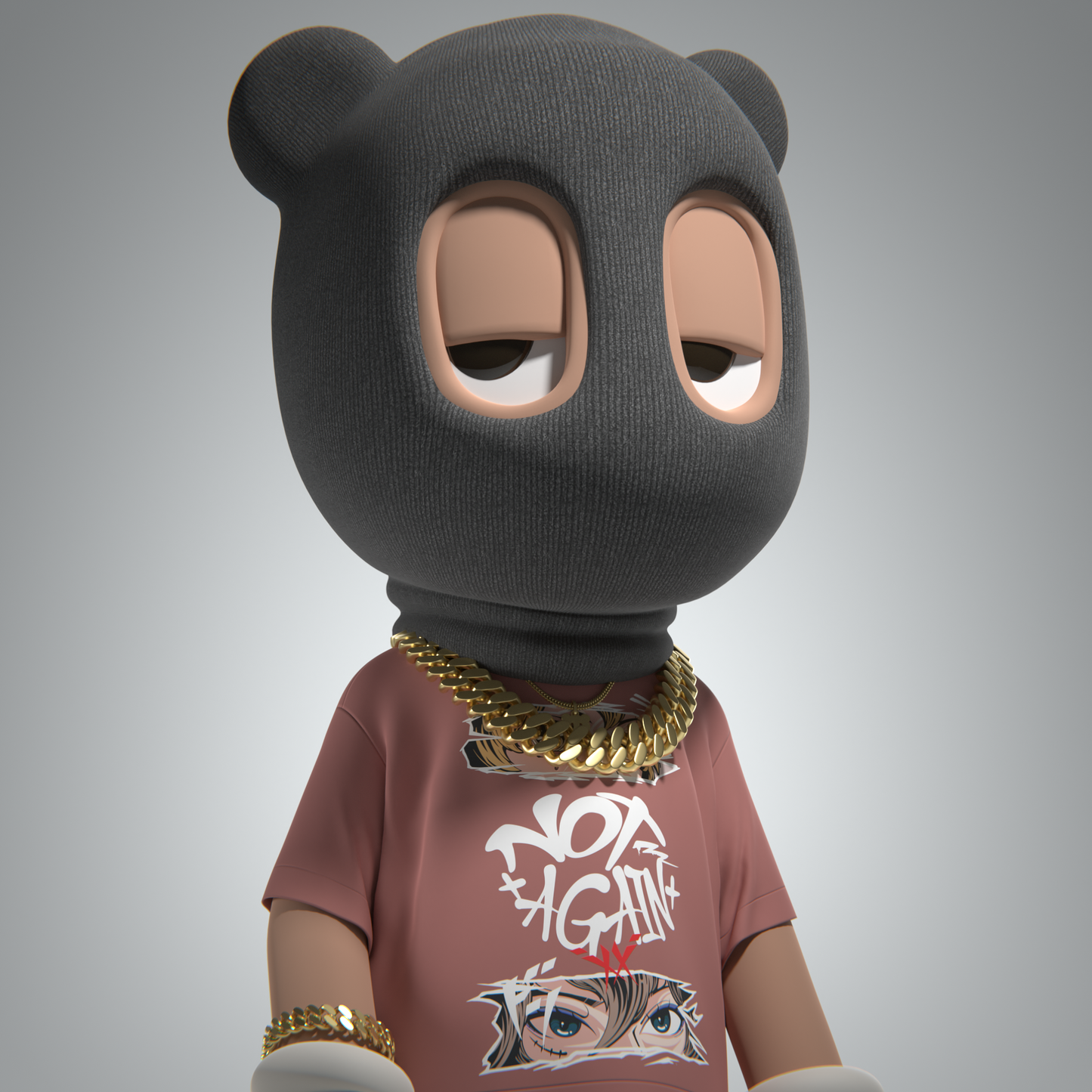 "Otaku" Oversized Crew Neck T-Shirt