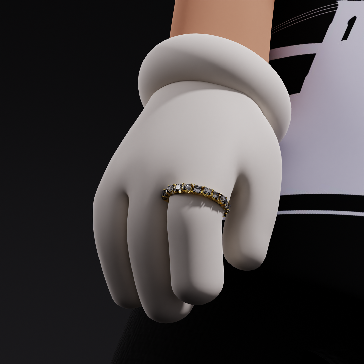 BeastGems Diamond Tennis Ring (Digital Download)