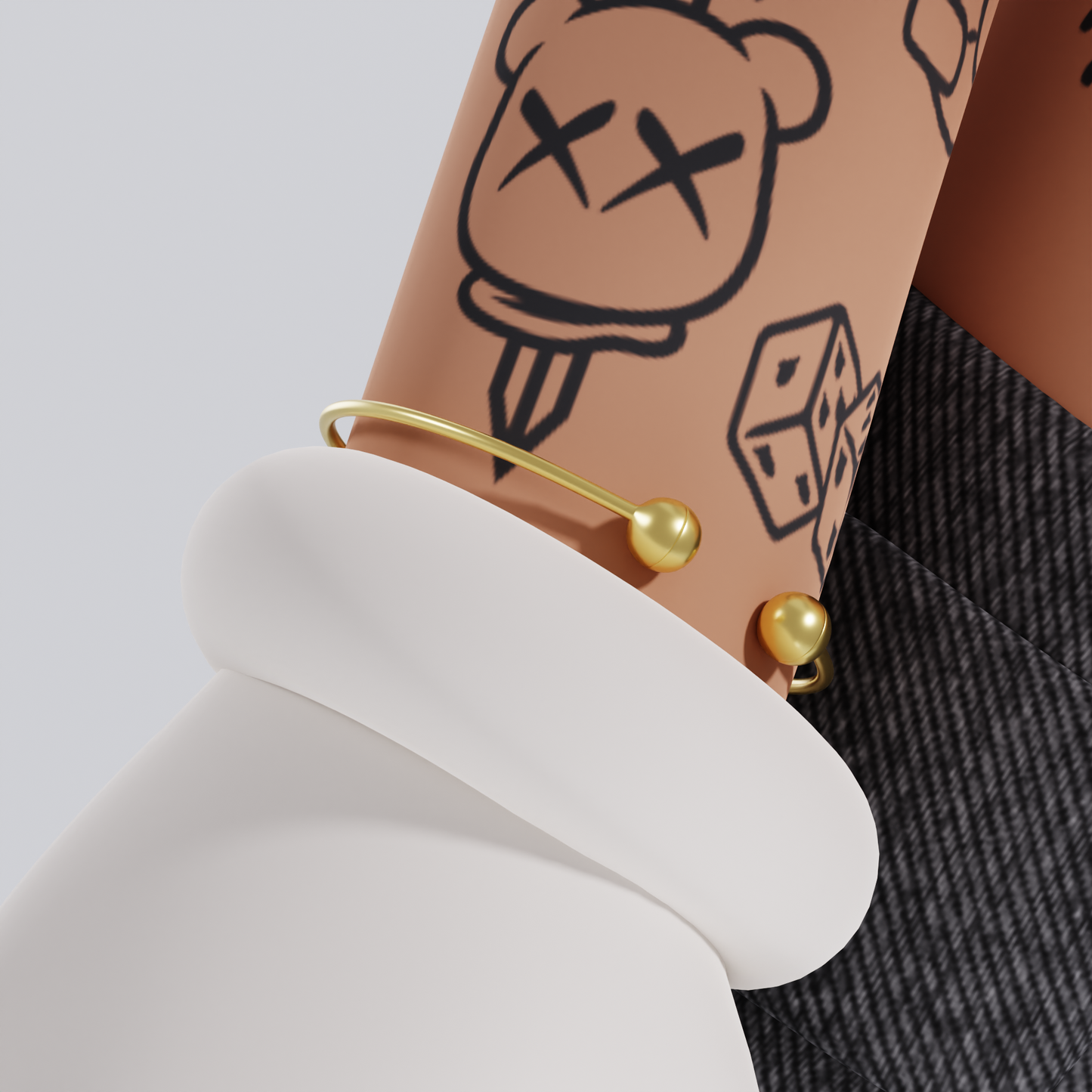 Small Gold Bangle (Digital Download)