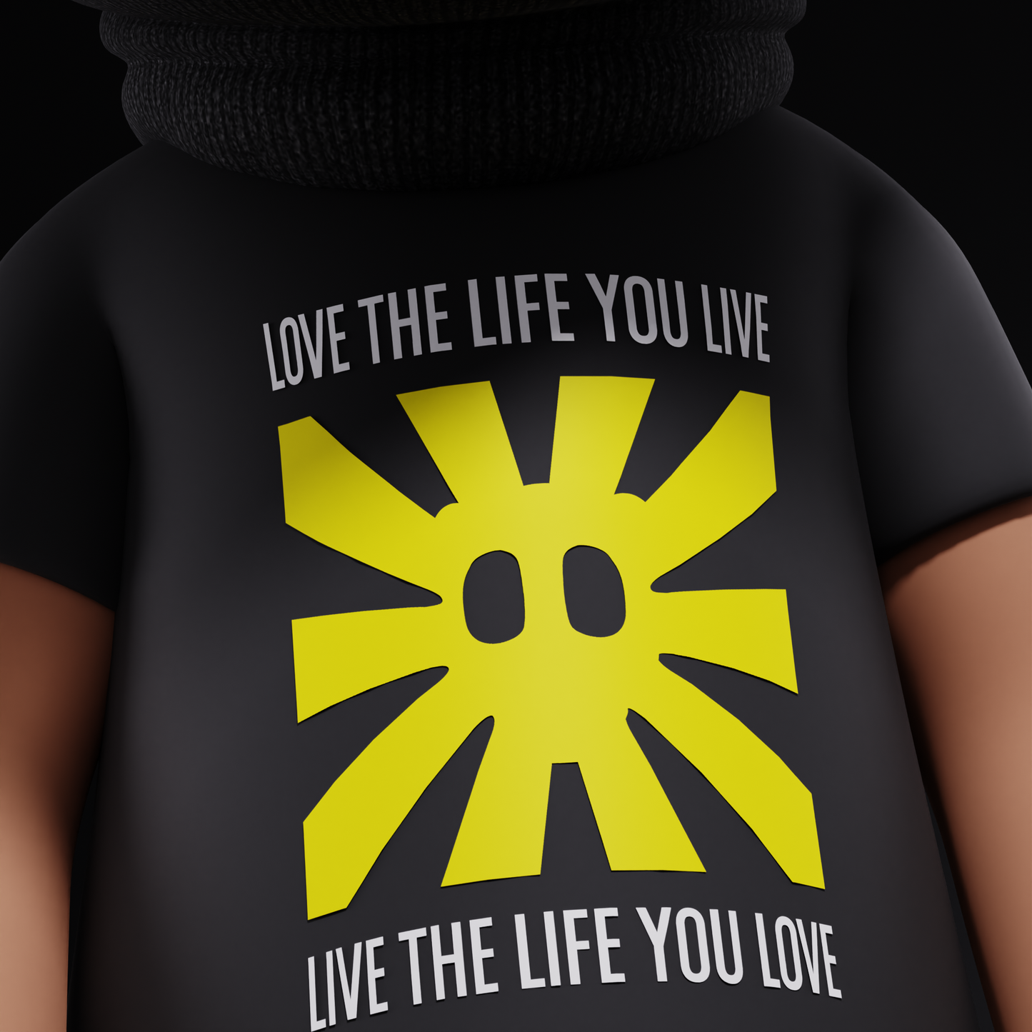 BeastBasics "LIVE/LOVE life" Black T-Shirt (Digital Download)