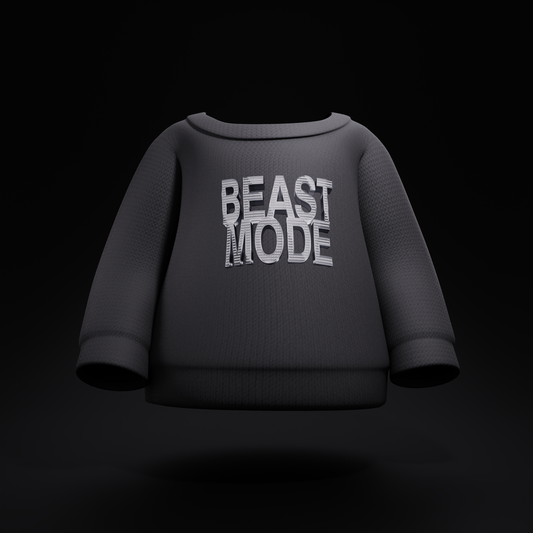 BeastMode "Diamond" Crewneck Sweater (Black) (Digital Download)